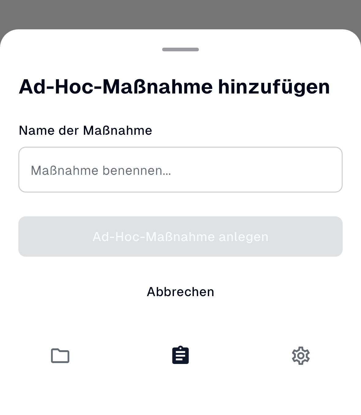 Ad-Hoc-Maßnahme