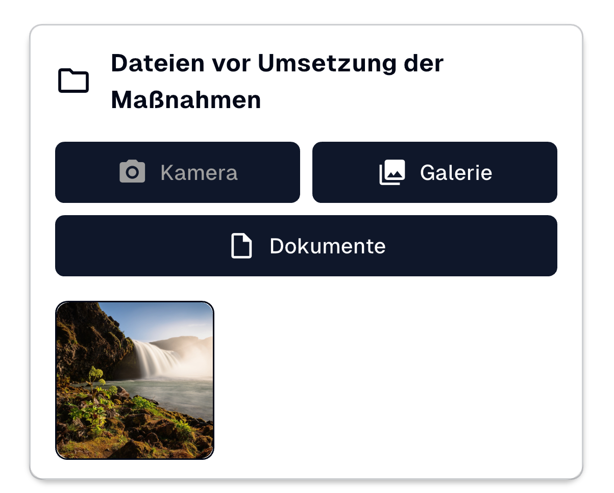 Dateien vor Umsetzung