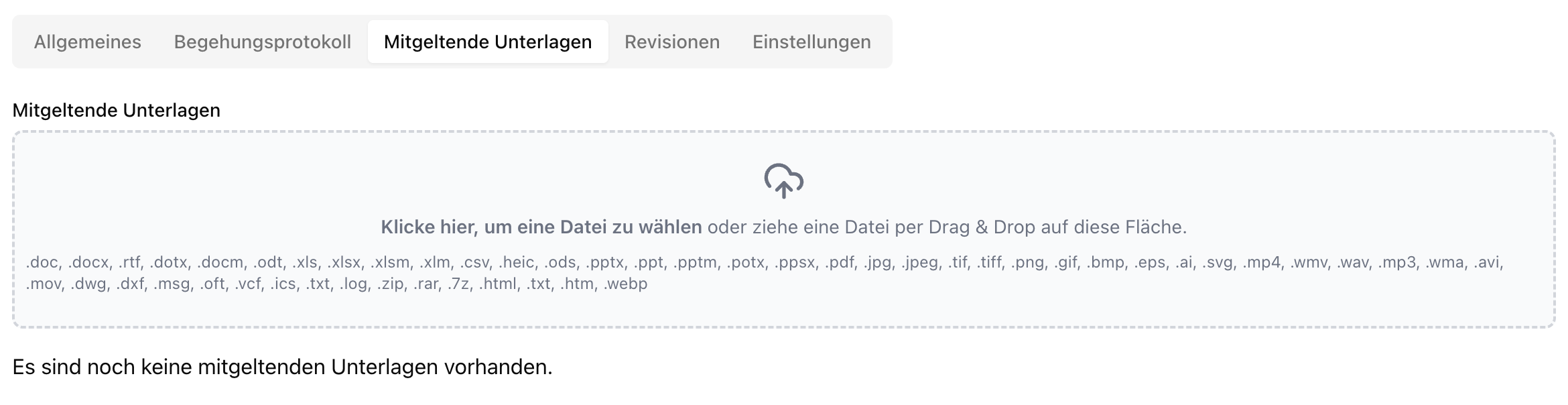 Mitgeltende Unterlagen